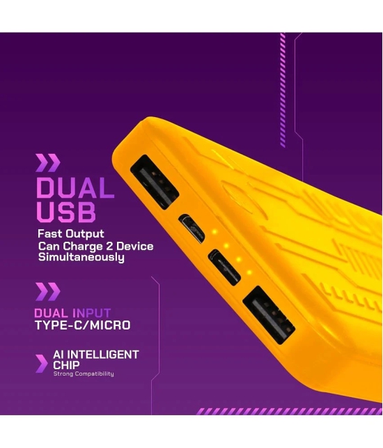 Bell 10000 -mAh 5V/1A Li-Polymer Power Bank - Yellow