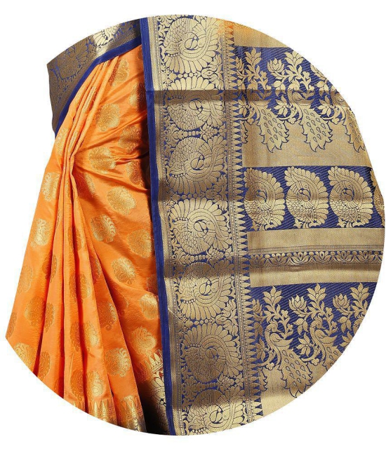 fab woven - Multicolor Cotton Blend Saree With Blouse Piece ( Pack of 1 ) - Multicolour