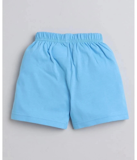 BUMZEE White & Blue Boys Shorts Pack Of 3 Age - 6-12 Months - None