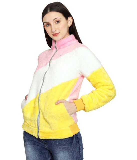 PPTHEFASHIONHUB Faux Fur Womens Non Hooded Sweatshirt ( Multi Color ) - None