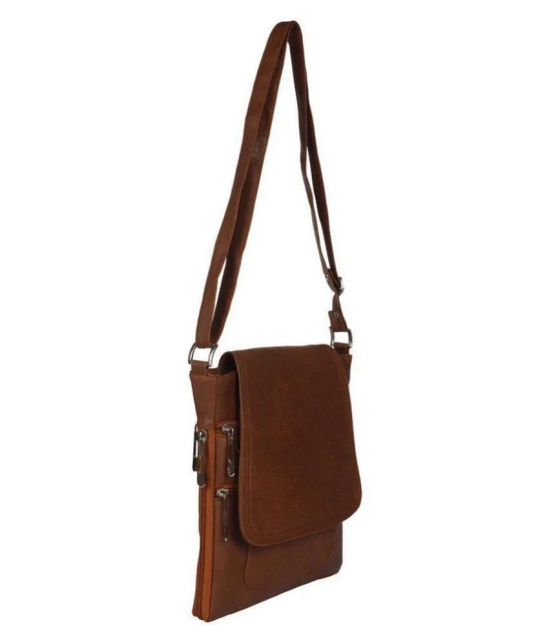 Parrk - Brown  PU Sling Bag - Brown