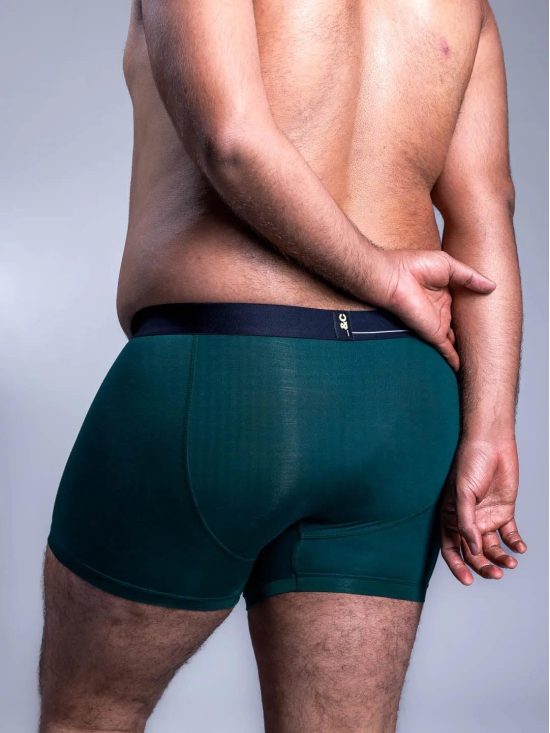 Men's Boxer-briefs - Racing Green-3XL