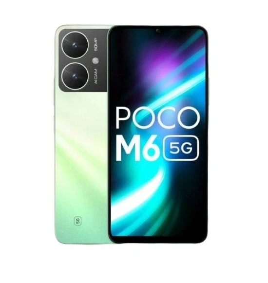 POCO M6 5G (Color - Polaris Green, Storage - 128 GB, Ram - 4 GB) by ZALANI COLLECTION NX