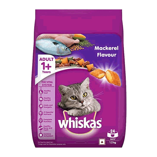 Whiskas Mackerel Adult Cats 1.2 Kgs
