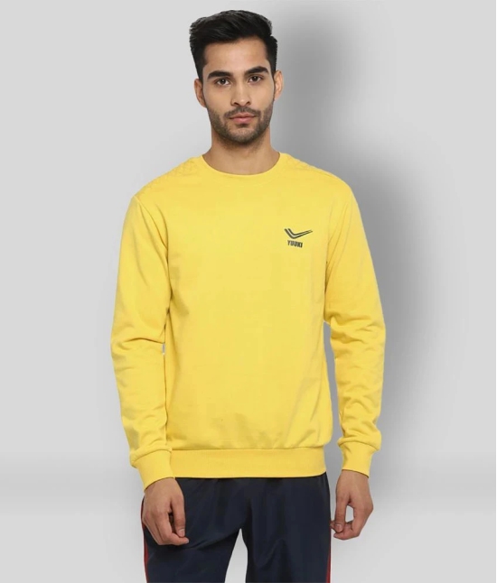 YUUKI Yellow Polyester Sweatshirt - M