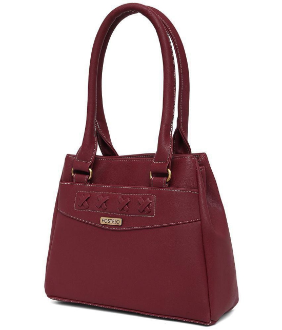 Fostelo Maroon P.U. Shoulder Bag - Maroon