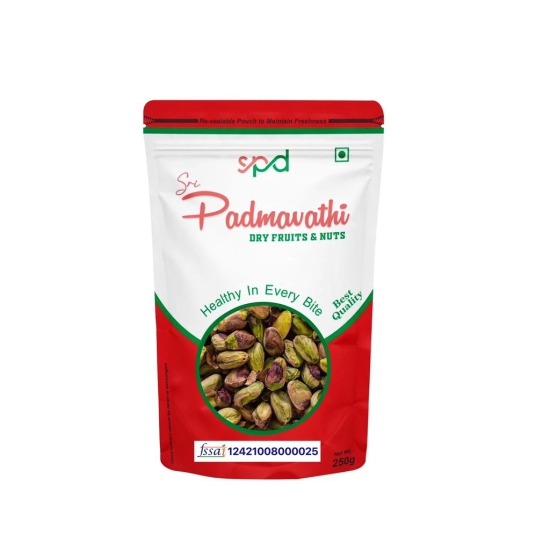 Sri Padmavathi Dry Fruits &nuts Plain Pistachio 250g