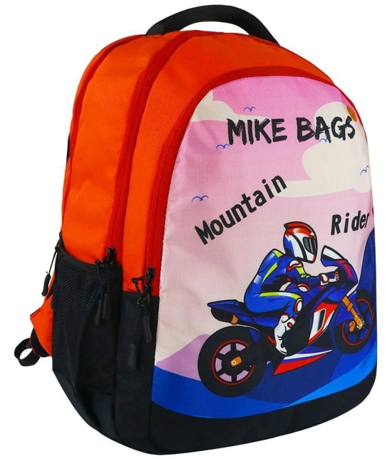 mikebags 29 Ltrs Red Polyester College Bag - Red