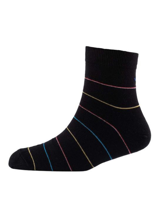 Men Pack Of 2 Striped Cotton Ankle Length Socks