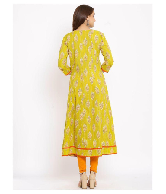 FabbibaPrints - Multicolor Cotton Women's Flared Kurti ( Pack of 1 ) - S