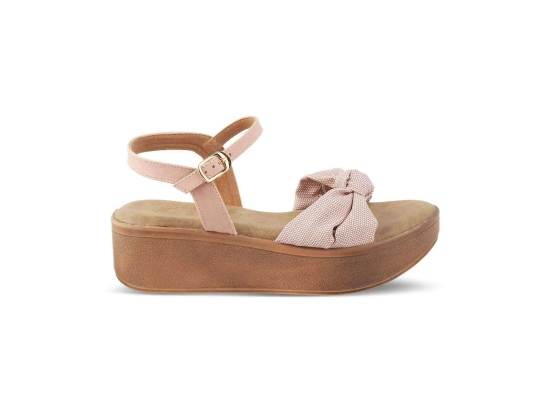 Tresmode Brera Pink Womens Platform Wedge Sandals- 39