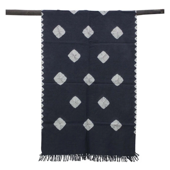 Garvi Gurjari(A Gujarat Govt Enterprise Handwoven Bandhani Woolen Kangri Stole (GGCHKBS01) (Grey)