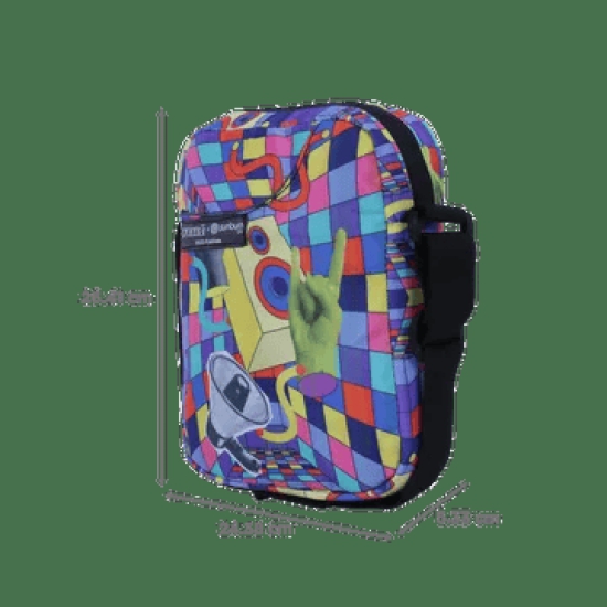 Croma Sunburn Edition Cloth Sling Bag (Lightweight, Multi Color)