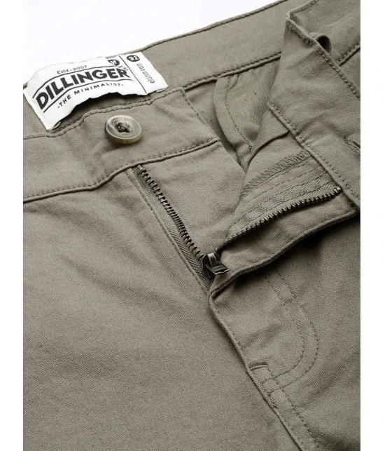 Dillinger Regular Flat Mens Chinos - Olive ( Pack of 1 ) - None