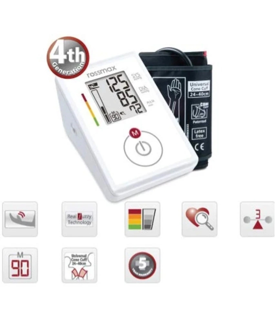 Rossmax CH155 Digital Blood Pressure Monitor BP Machine Accurate, Easy-to-Use, (White)