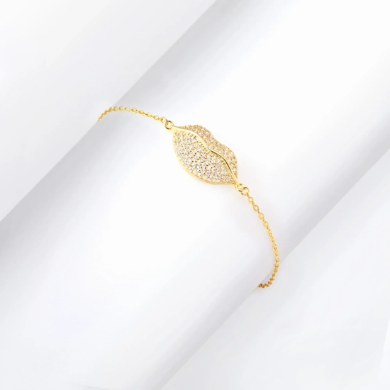 Golden Kiss Him Goodbye Bracelet