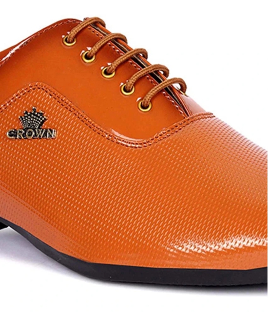 Aadi Tan Mens Oxford Formal Shoes - None