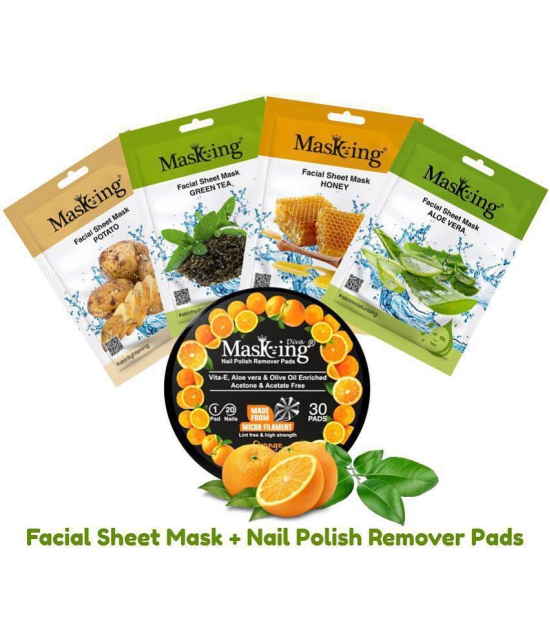 Masking - Natural Glow Facial Kit For All Skin Type ( Pack of 5 )