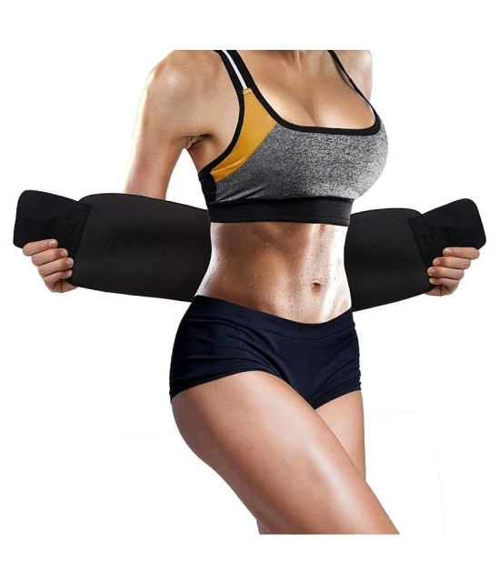 Slim & Sweat Belt for Men and Women |Body Shaper - Free Size (Black Color) 1 Pcs - Free Size