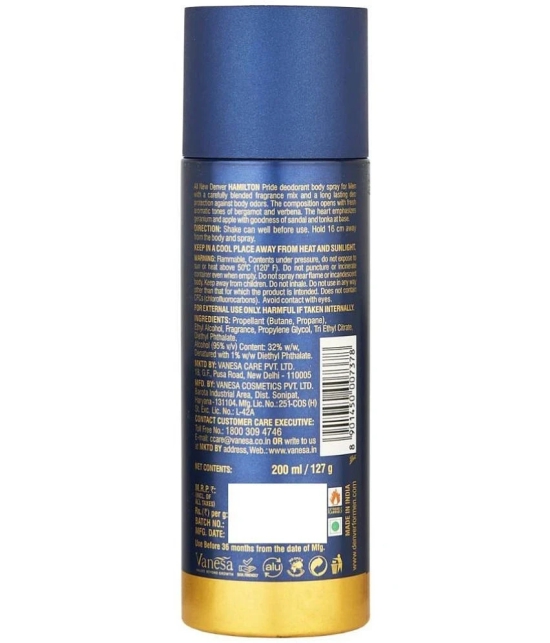 Denver Hamilton Deo, Rider & Pride Deodorant Spray for Men 600 ml ( Pack of 3 )