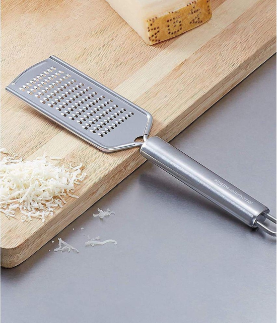 HOMETALES Stainless Steel Apple Cutter & Cheese Grater (2U) - Silver