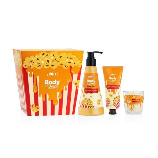 Caramel Popcorn & Chill Gift Kit by Plum BodyLovin'