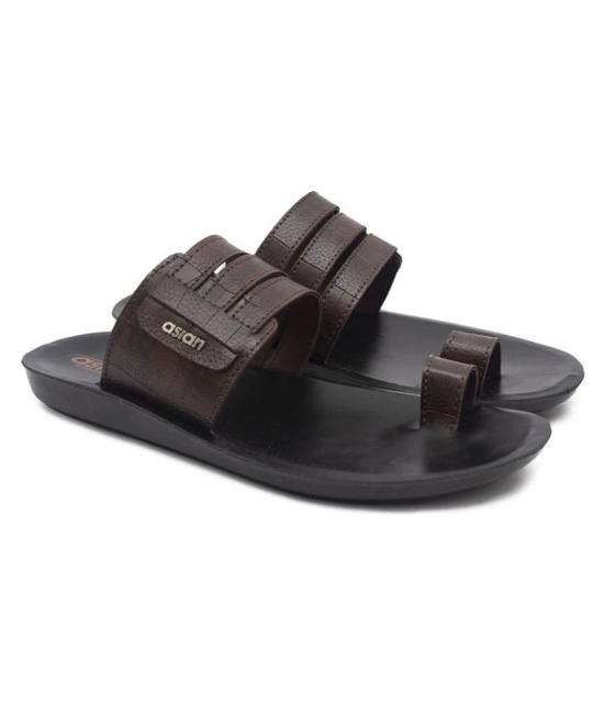 ASIAN Brown Flip Flops - 9