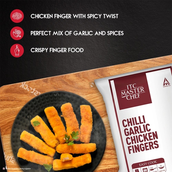 ITC Master Chef Chilli Garlic Chicken Fingers 500g-ITC Master Chef Chilli Garlic Chicken Fingers 500g