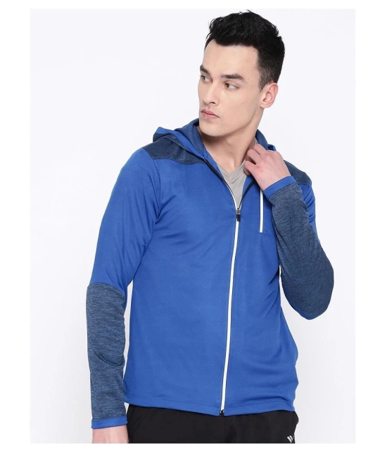 YUUKI Blue Polyester Fleece Jacket - L