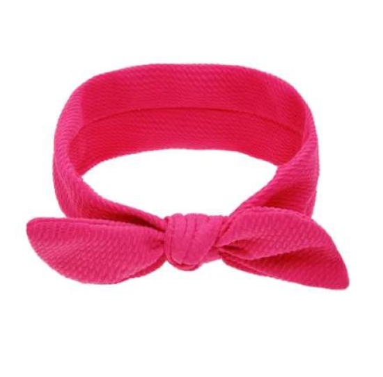 Textured soft cloth headband for babies-Fuschia