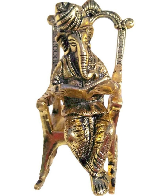 TISYAA - Brass Lord Ganesha Idol ( 15 cm )