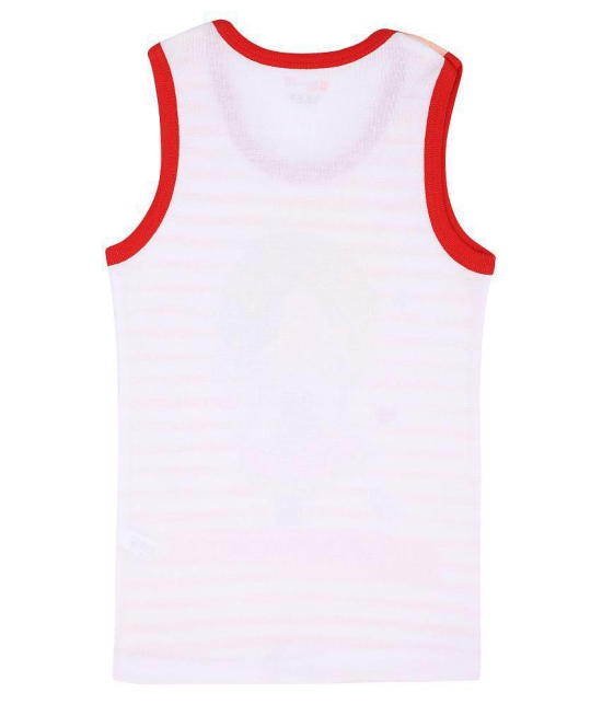 Bodycare kids Girls Vest Round Neck Sleeveless Pack Of 3-White - None