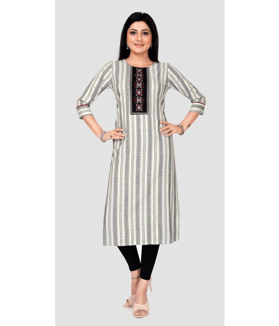 Meher Impex - Grey Cotton Women''s Straight Kurti ( Pack of 1 ) - None