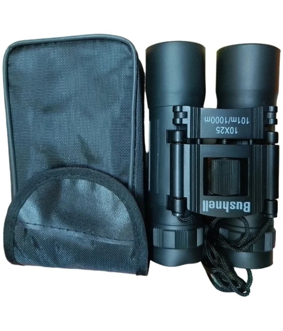 BUSHNELL10 * 25 Binocular with Cover || Travel Stargazing Concerts Sports Optical LLL Vision Binocular Fixed Zoom (Pack of - 1)