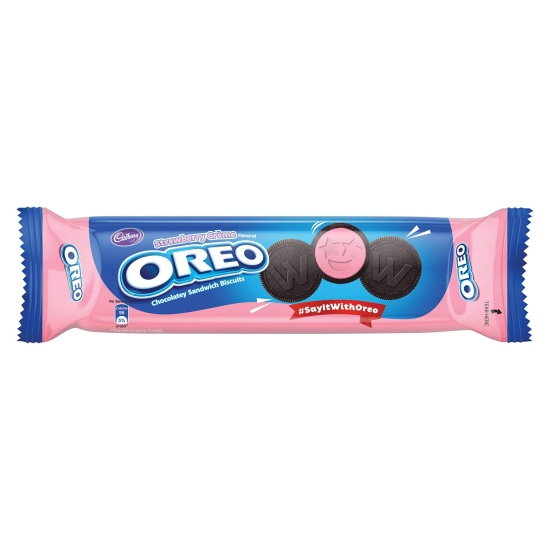 Cadbury Oreo Strawberry Creme Biscuit, 120 G