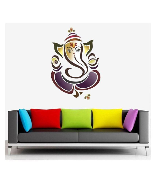 Print Mantras Ganesha Religious & Inspirational Sticker ( 90 x 60 cms )