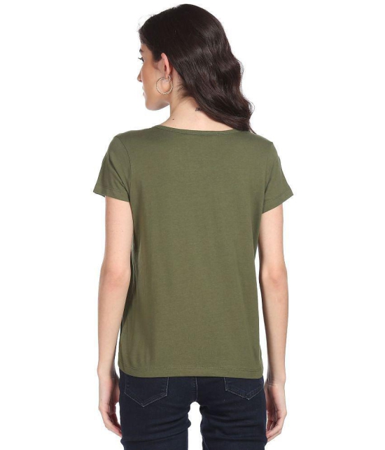 Sugr Cotton Green T-Shirts - Single - M