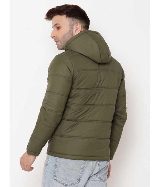 9TY3REE Polyester Mens Puffer Jacket - Olive ( Pack of 1 ) - None