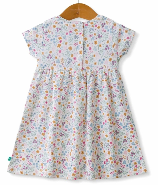 Juscubs White Cotton Baby Girl Frock ( Pack of 1 ) - None