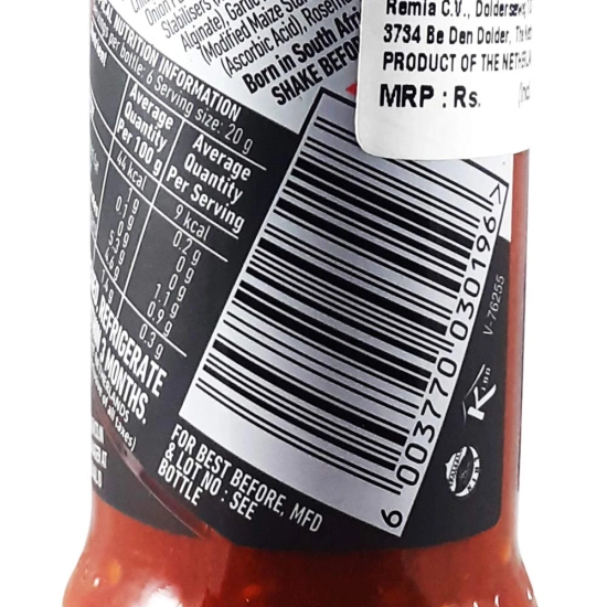 Nandos Peri Peri Sauce Xx Hot, 125 Gm