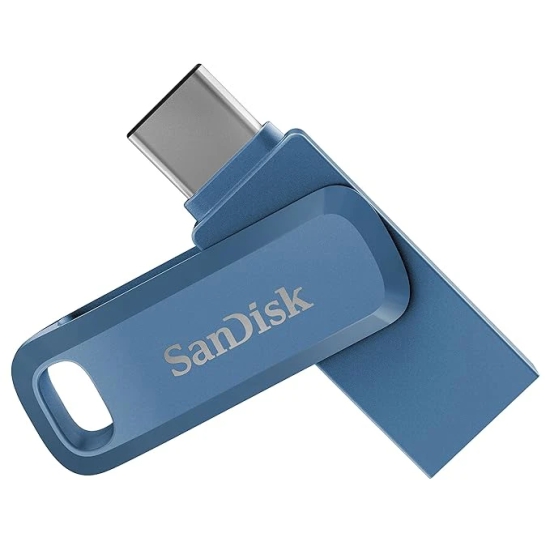 SanDisk Ultra Dual Drive Go USB Type C Pendrive for Mobile, Navy Blue, 32GB, 5Y Warranty