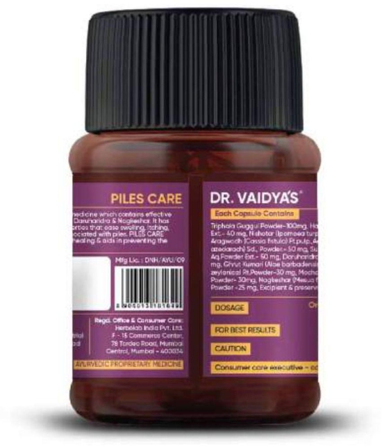 Dr. Vaidya's Piles care capsules For Fissures & Piles Capsule 90 no.s Pack of 3