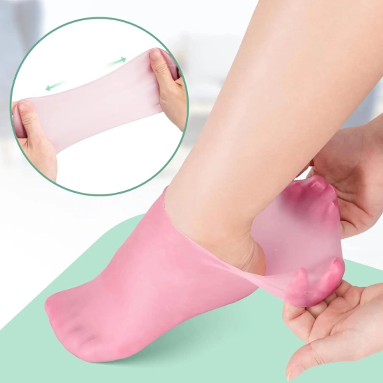 Foot Spa Pedicure Silicone Socks For Men & Women (Free Foot Moisturizer Cream)-Buy 2 Get 2 FREE + 2 FREE Cream @899?