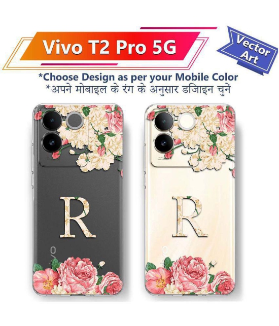 NBOX - Multicolor Printed Back Cover Silicon Compatible For Vivo T2 Pro 5G ( Pack of 1 )