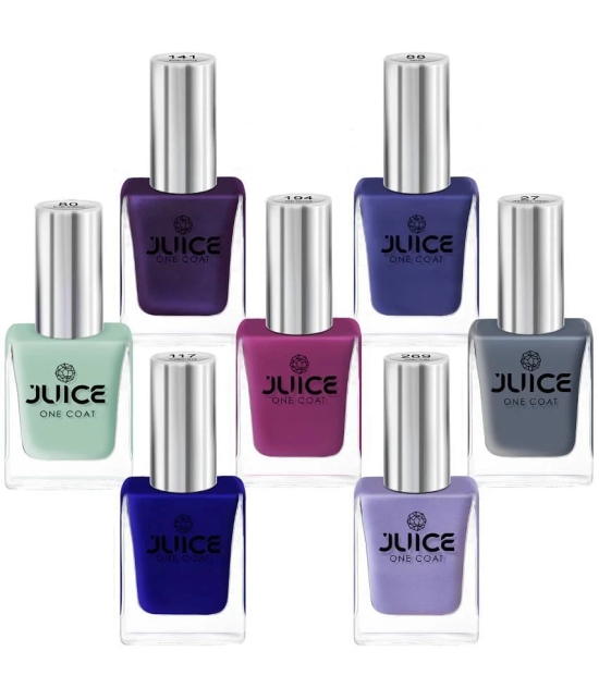 Juice Multi Glossy Nail Polish 77 ( Pack of 7 )