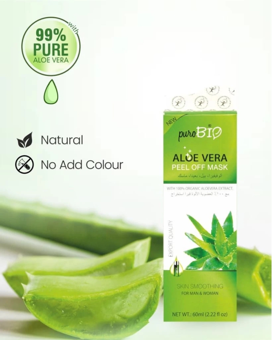 Purobio Aloe Vera Peel off Facial Mask - 60ml