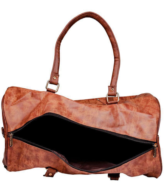 Man Arden - Tan Leather Duffle Bag - Onesize