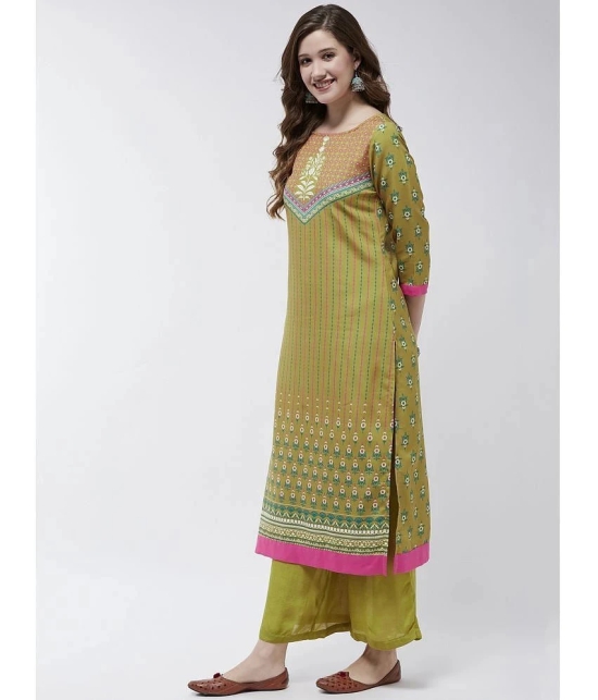 Pannkh - Multicolor Viscose Womens Straight Kurti ( Pack of 1 ) - None