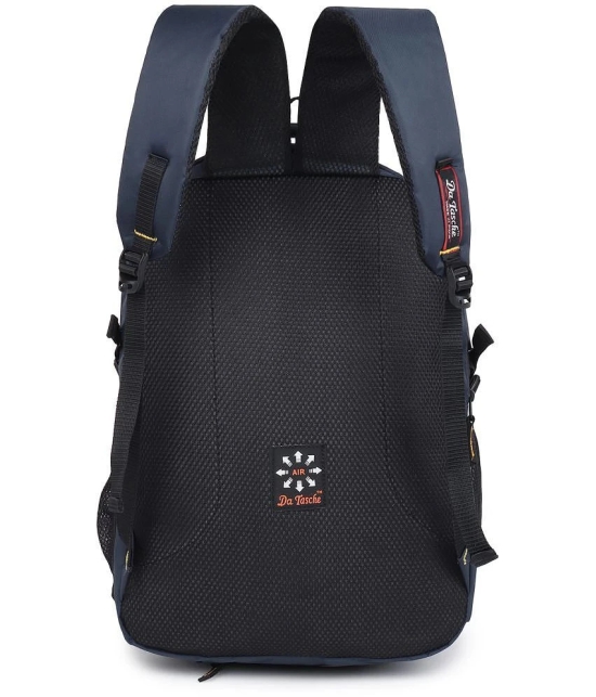 Da Tasche Navy Blue Polyester Backpack For Kids