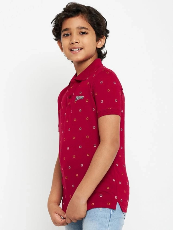 UNIBERRY - Red Cotton Blend Boys Polo T-Shirt ( Pack of 1 ) - None